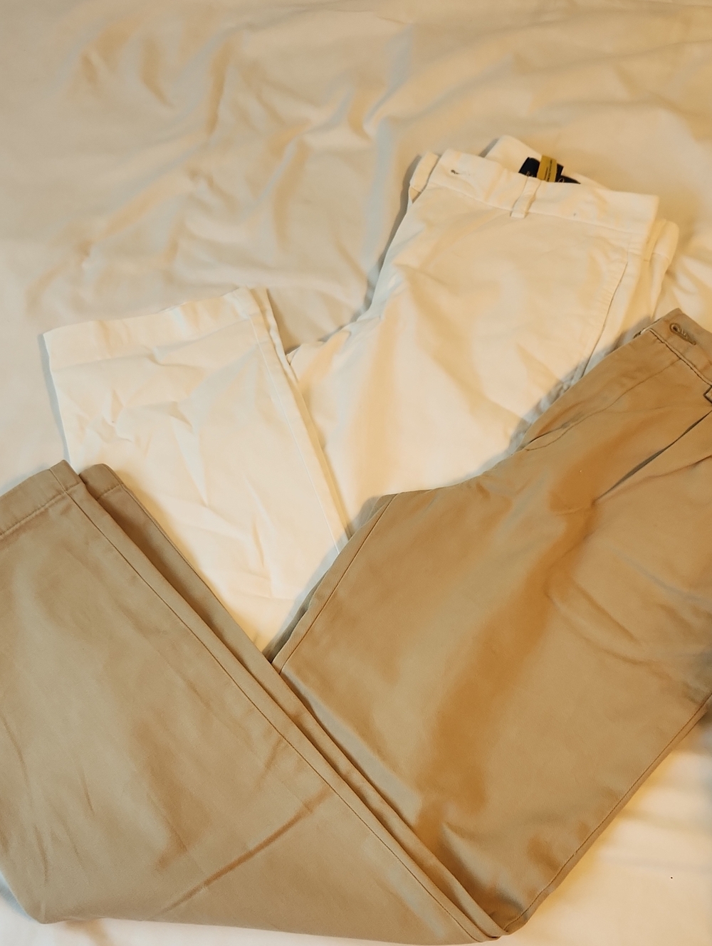 Polo Ralph Lauren White and Khaki  Chino Pants Bundle